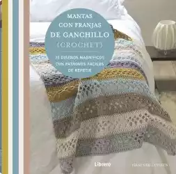 Mantas con franjas de ganchillo