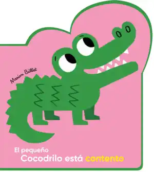 El pequeño cocodrilo está contento