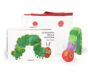 La pequeña oruga glotona (mini con peluche)
